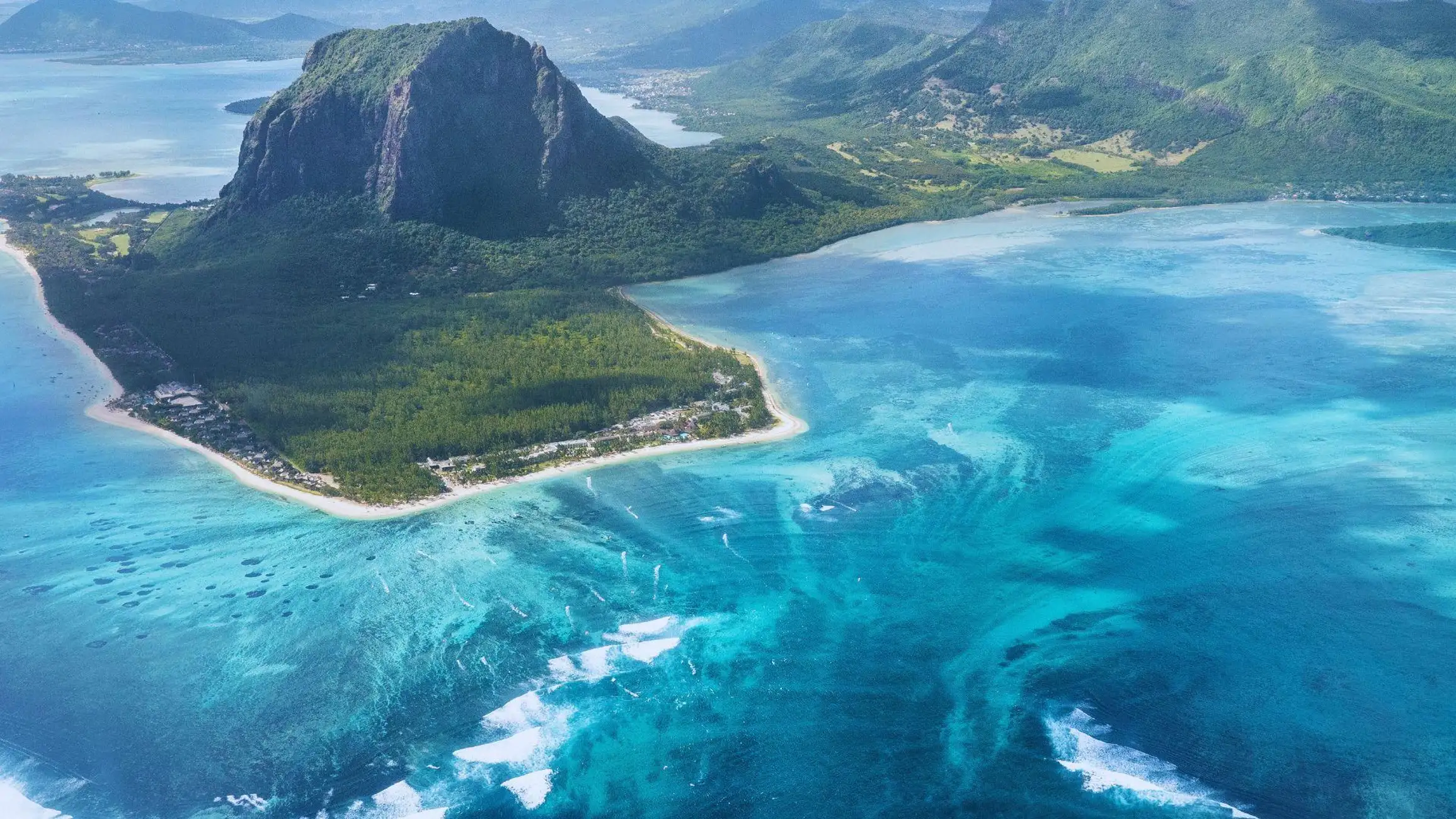 Underwater waterfall by Helicopter tour