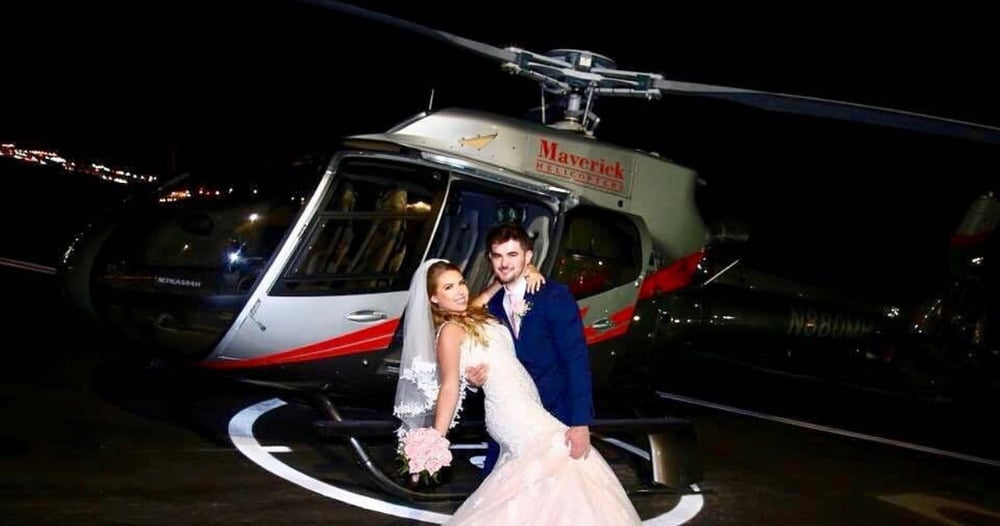 Vegas Nights Helicopter Wedding