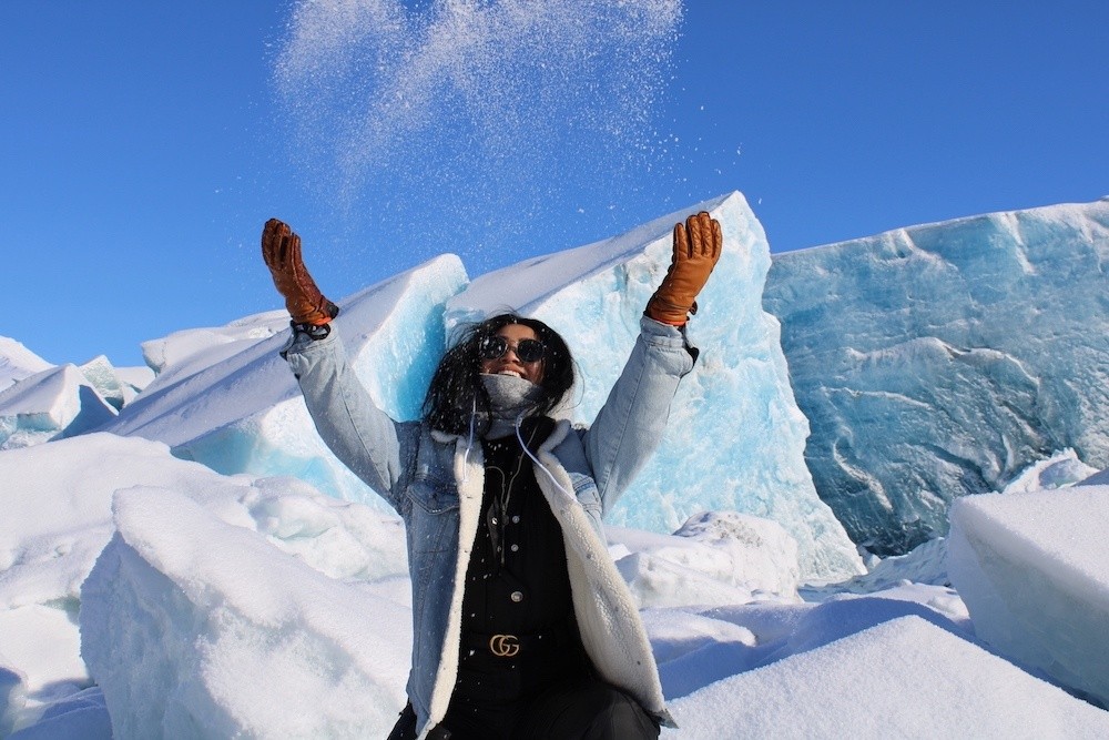 Winter Glacier Exploration